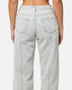 XXIII Women's Seamed Straight Leg Jeans Pale Blue