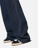 XXIII Women's Wide Leg Cut Hem Jeans Mid Blue