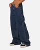 XXIII Women's Wide Leg Cut Hem Jeans Mid Blue