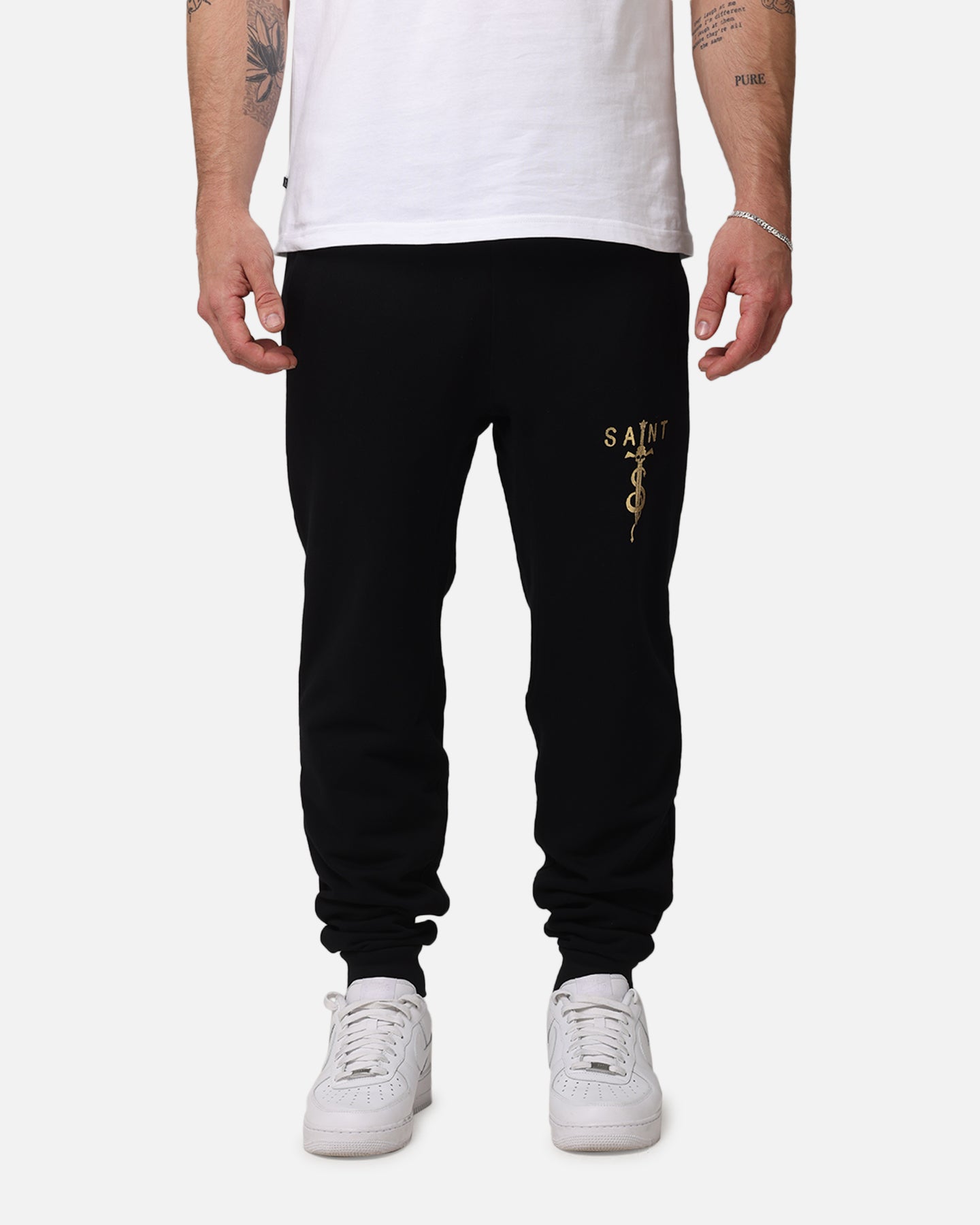 Saint Morta Daggers Sweatpants Black/Gold | Culture Kings US