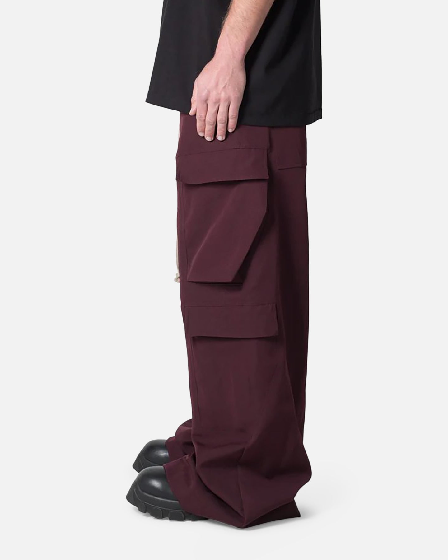 MNML Rave Double Cargo Pants Plum | Culture Kings US