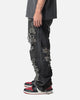 MNML Ultra Baggy Decimated Denin Jeans Black