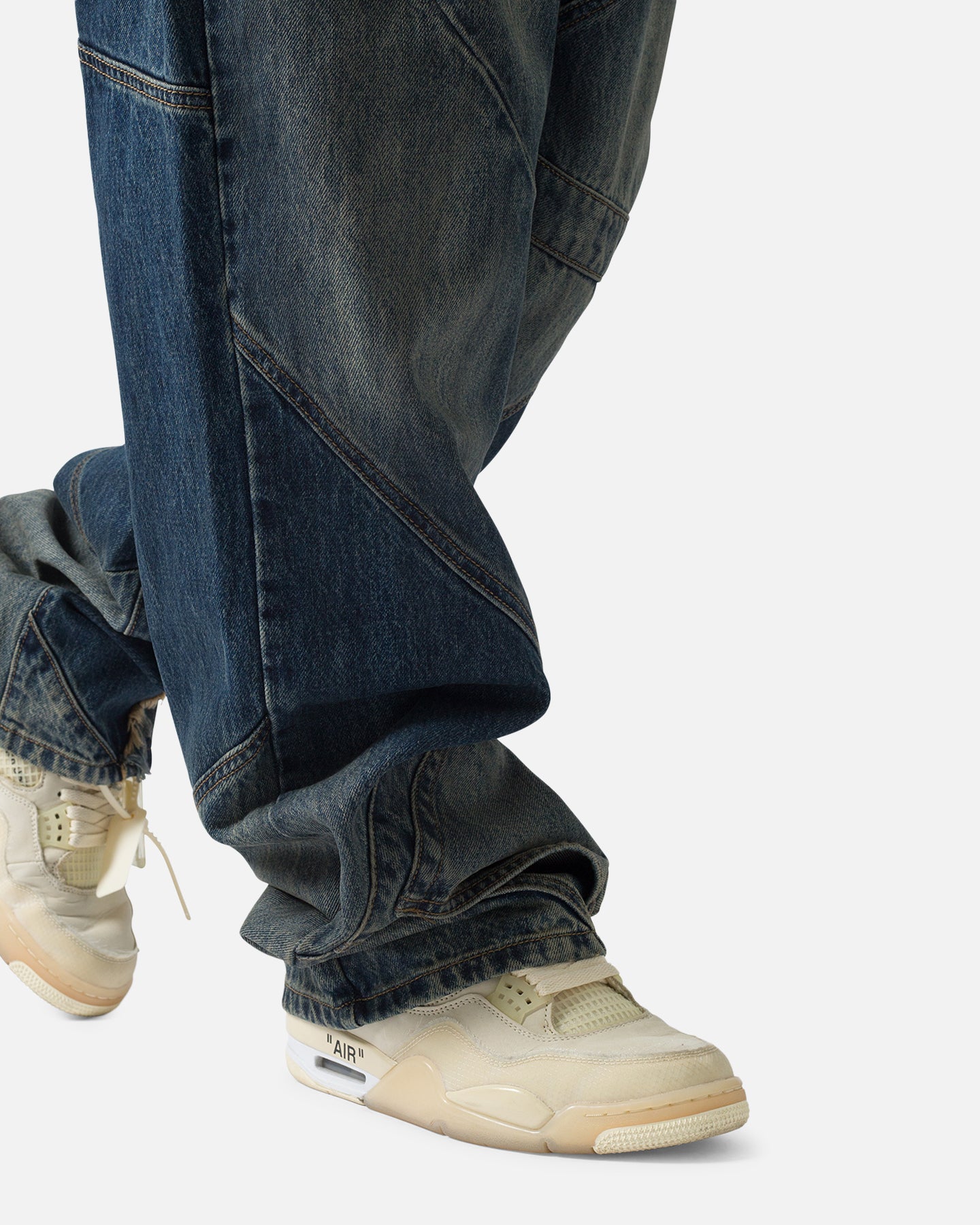MNML Ultra Baggy Upcycled Denim Jeans Blue | Culture Kings US