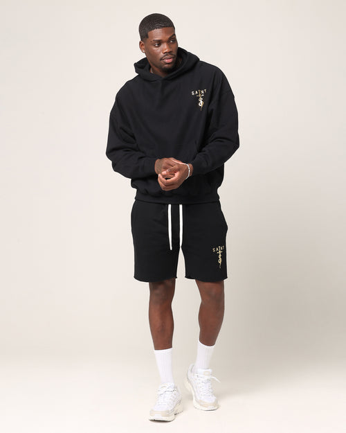 Saint Morta Daggers Sweat Shorts Black/Gold