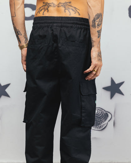 Carre Patchwork Cargo Jogger Black