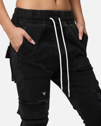 The Anti Order Blueprint Denim Joggers Vintage Black