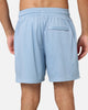 Carre Floral Baller Shorts Light Blue