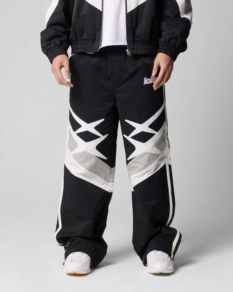 Loiter Hybrid Trackpants Black/Grey | Culture Kings US