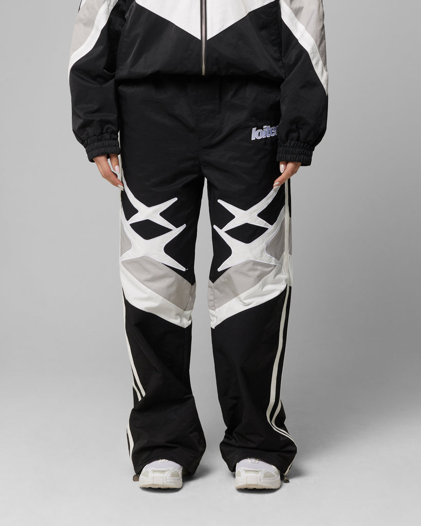 Loiter Hybrid Trackpants Black/Grey | Culture Kings US