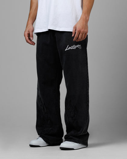 Loiter Inferno Sweatpants Washed Black