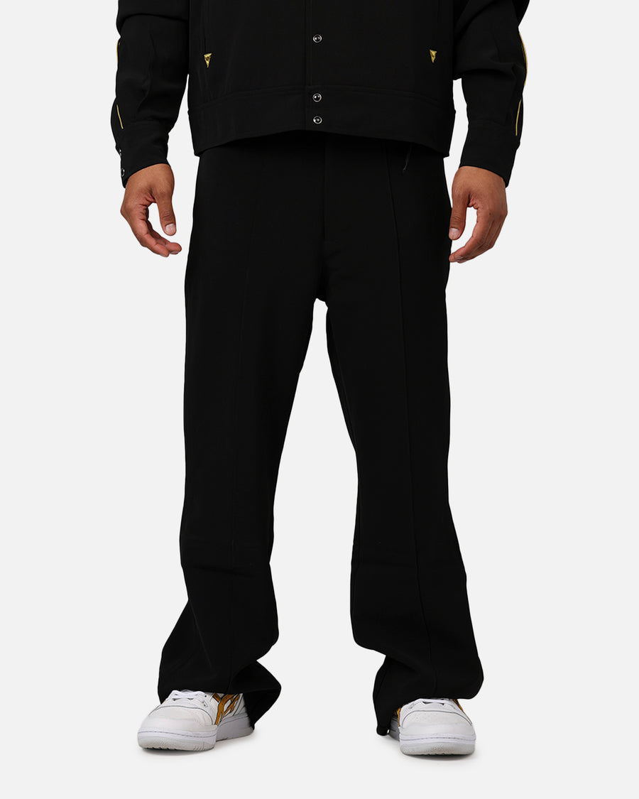 MNML Western Stitch Trouser Pants Black/Gold | Culture Kings US