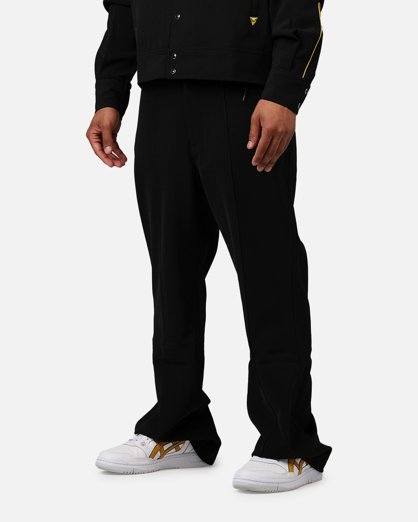MNML Western Stitch Trouser Pants Black/Gold | Culture Kings US