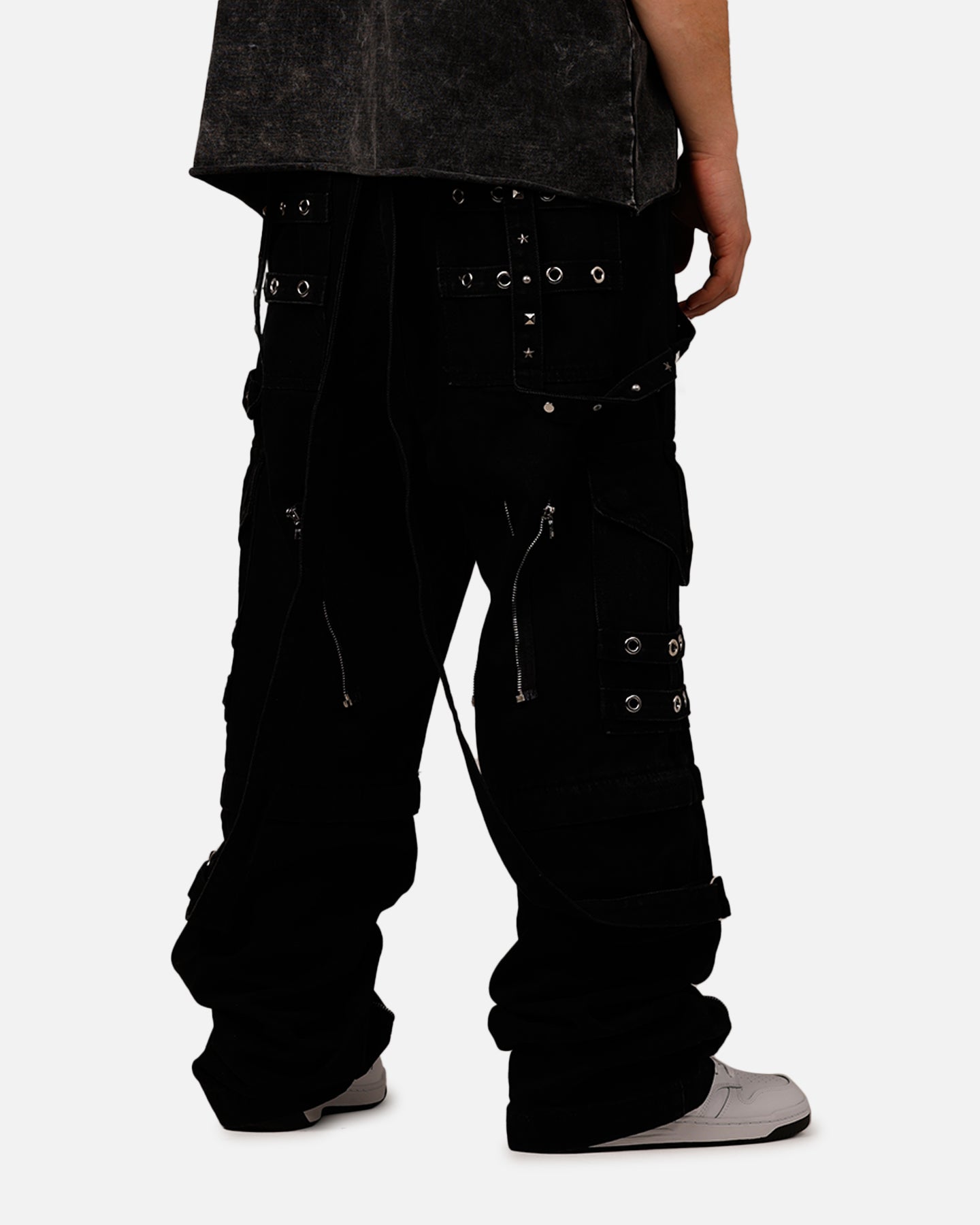 MNML Ultra Baggy Heavy Raver Denim Pants Black | Culture Kings US