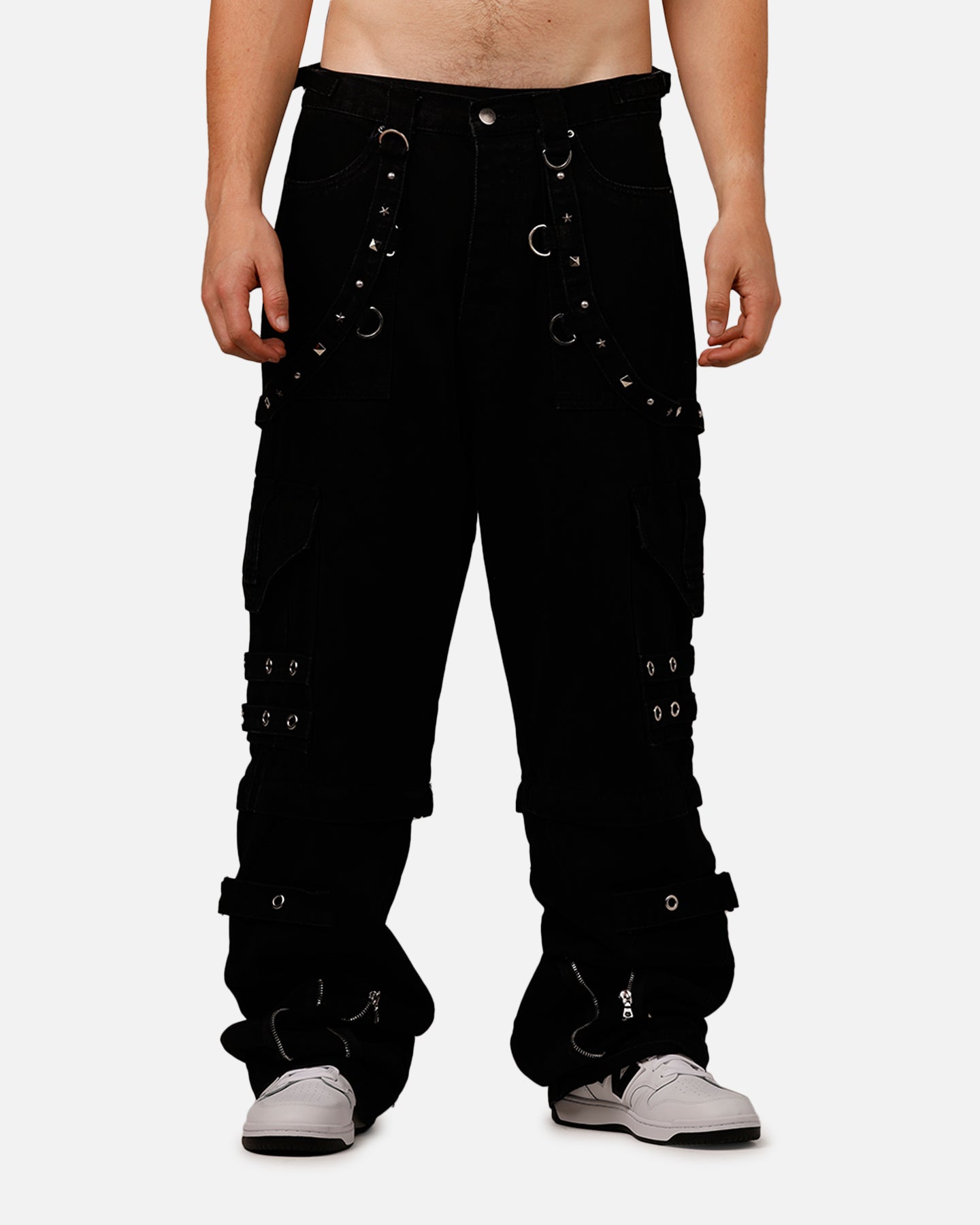 MNML Ultra Baggy Heavy Raver Denim Pants Black | Culture Kings US