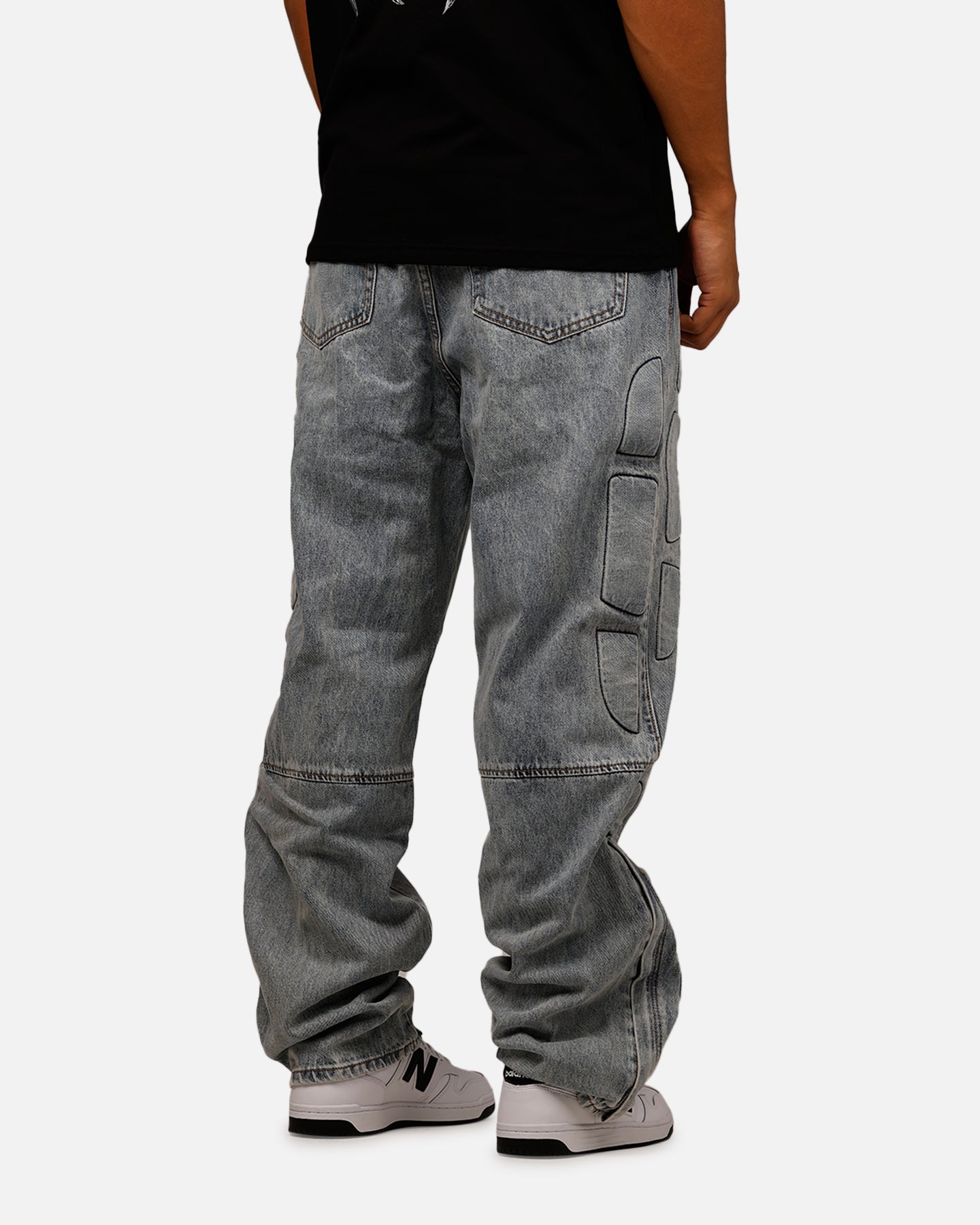 MNML Ultra Baggy Padded Denim Pants Blue | Culture Kings US