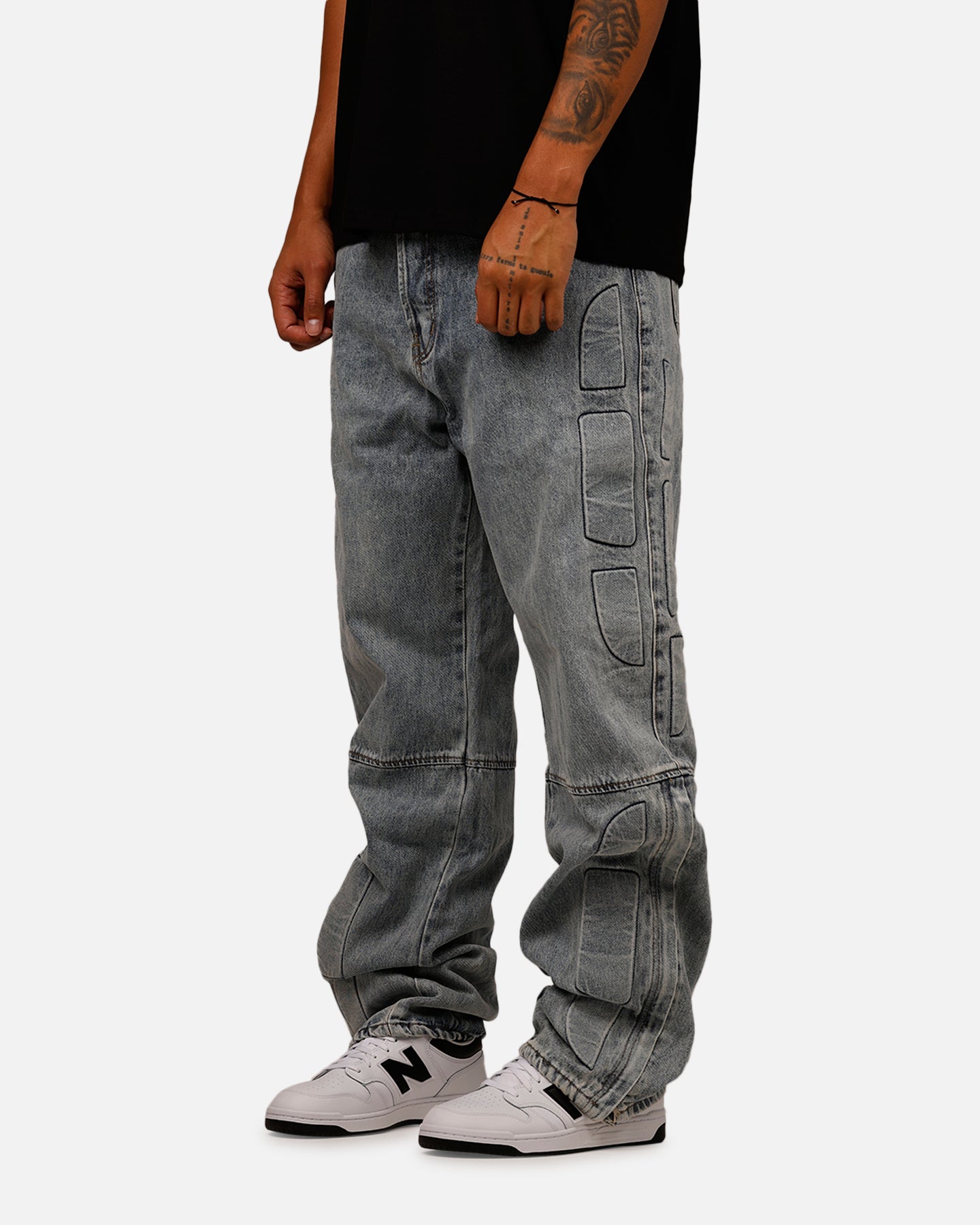 MNML Ultra Baggy Padded Denim Pants Blue | Culture Kings US
