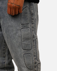 MNML Ultra Baggy Padded Denim Pants Blue