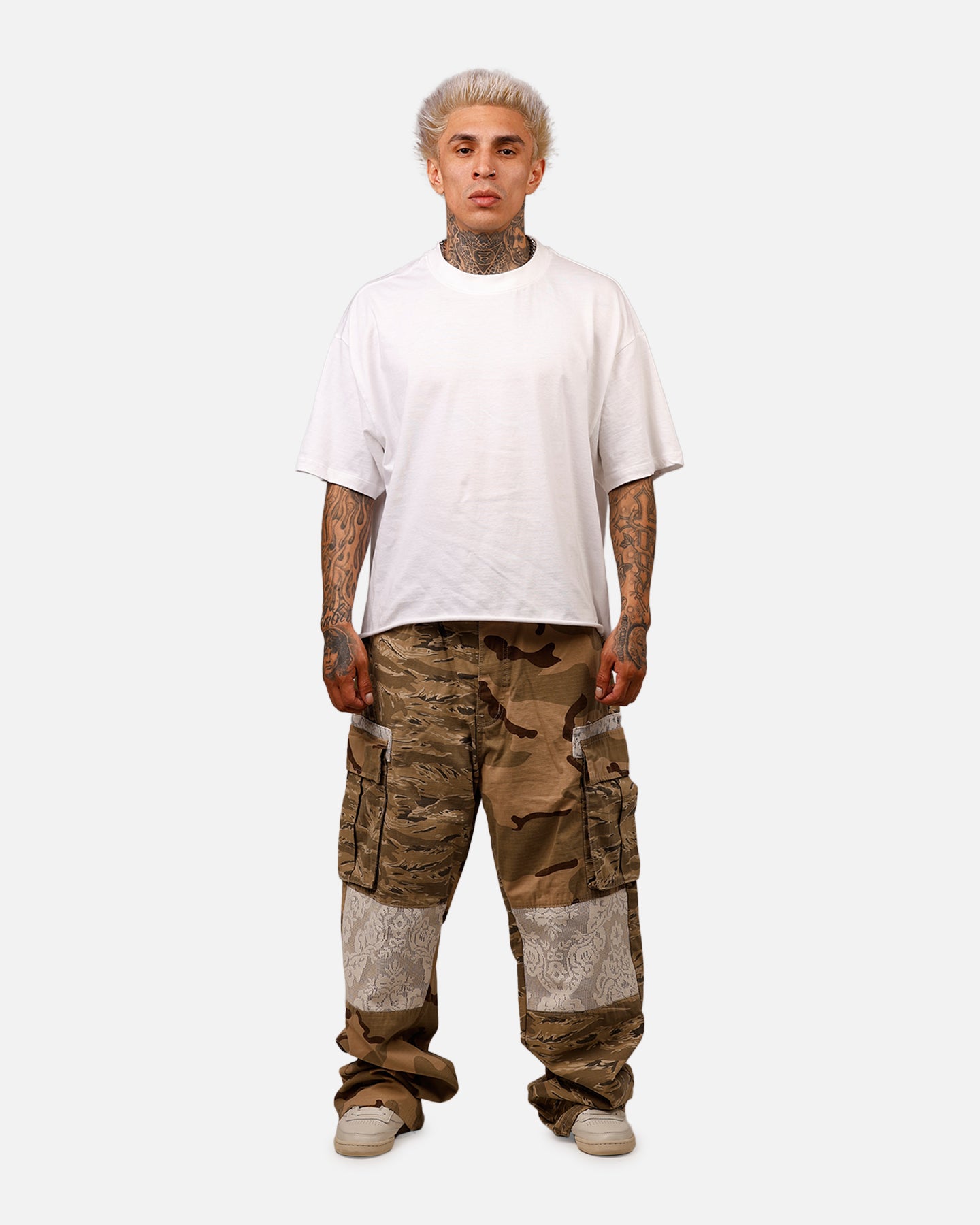 MNML Ultra Baggy Camo Ripstop Cargo Pants Multi | Culture Kings US