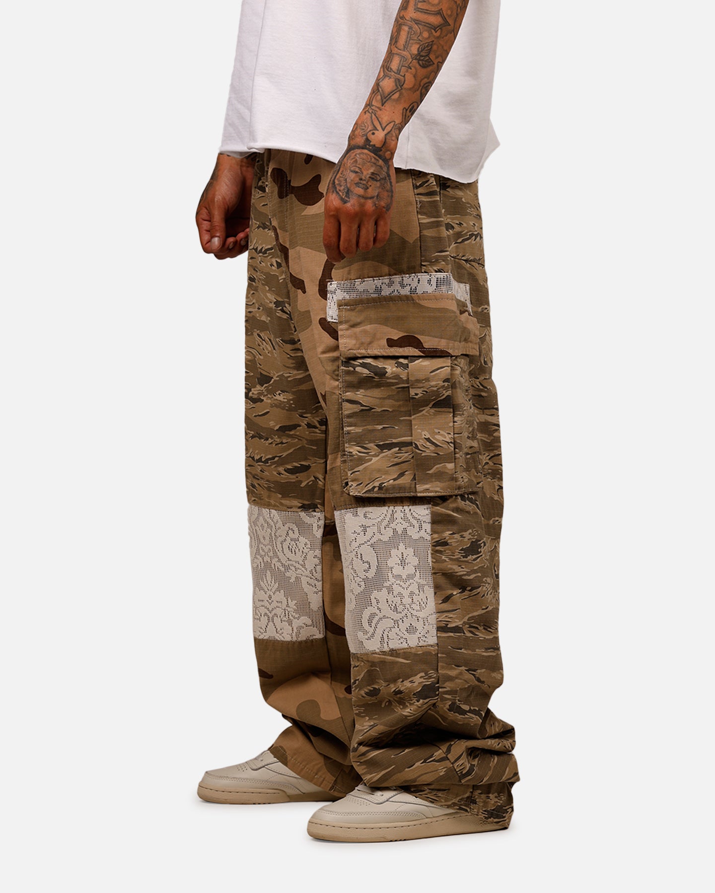 MNML Ultra Baggy Camo Ripstop Cargo Pants Multi | Culture Kings US