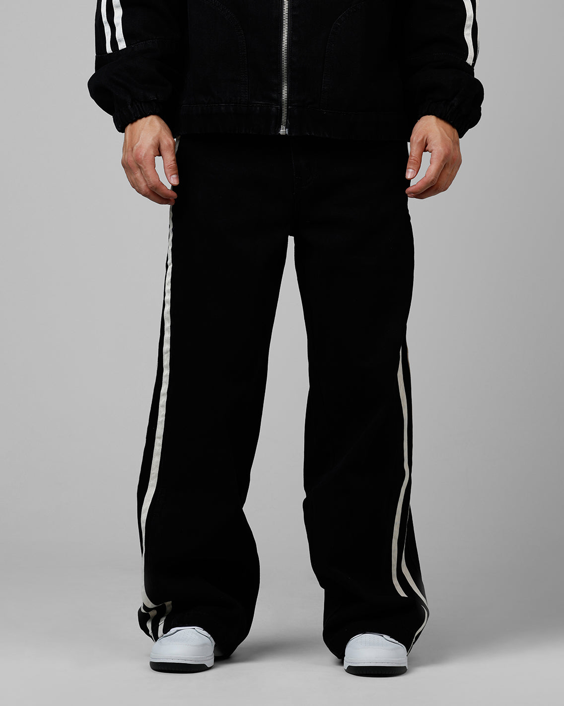 Loiter Track Star Denim Jeans Black | Culture Kings US