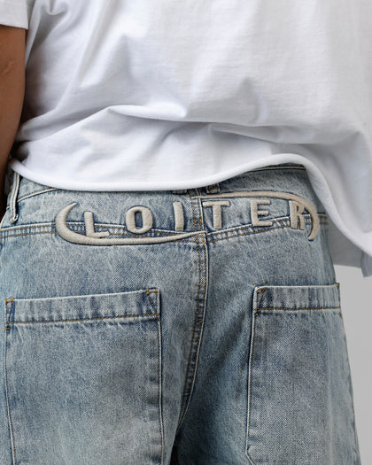 Loiter Track Star Denim Jeans Blue Wash