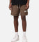 Saint Morta Gothic Nylon Shorts Chocolate