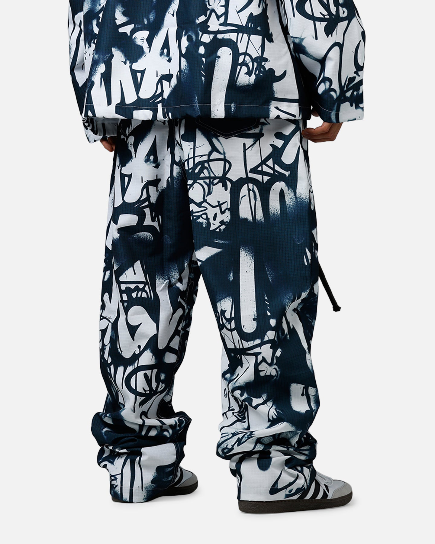 MNML Graffiti Coach Pants Black/White | Culture Kings US