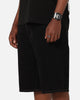 S Double Denim Standard Shorts Black Rinse