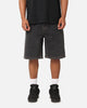 S Double Denim Standard Shorts Washed Black
