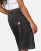 S Double Denim Standard Shorts Washed Black