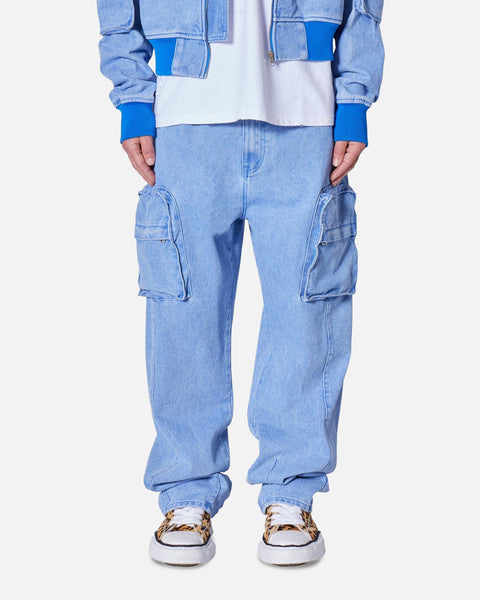 MNML Ultra Baggy Feeling Blue Denim Pants Blue | Culture Kings US