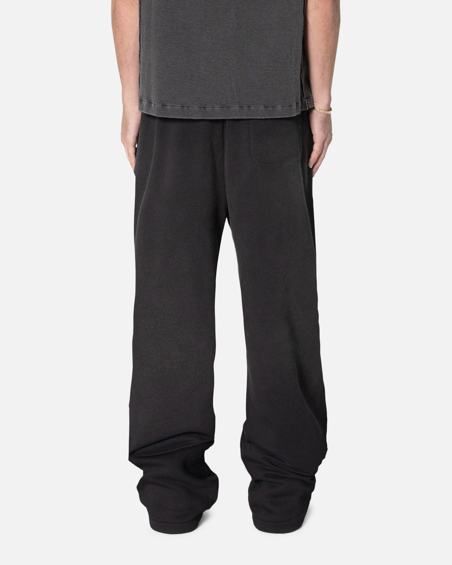 MNML West Double Knee Sweatpants Washed Black | Culture Kings US