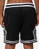 Carre Fold Mesh Basketball Shorts Black/White