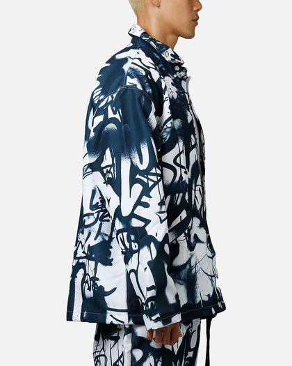 MNML Graffiti Coach Jacket Black/White