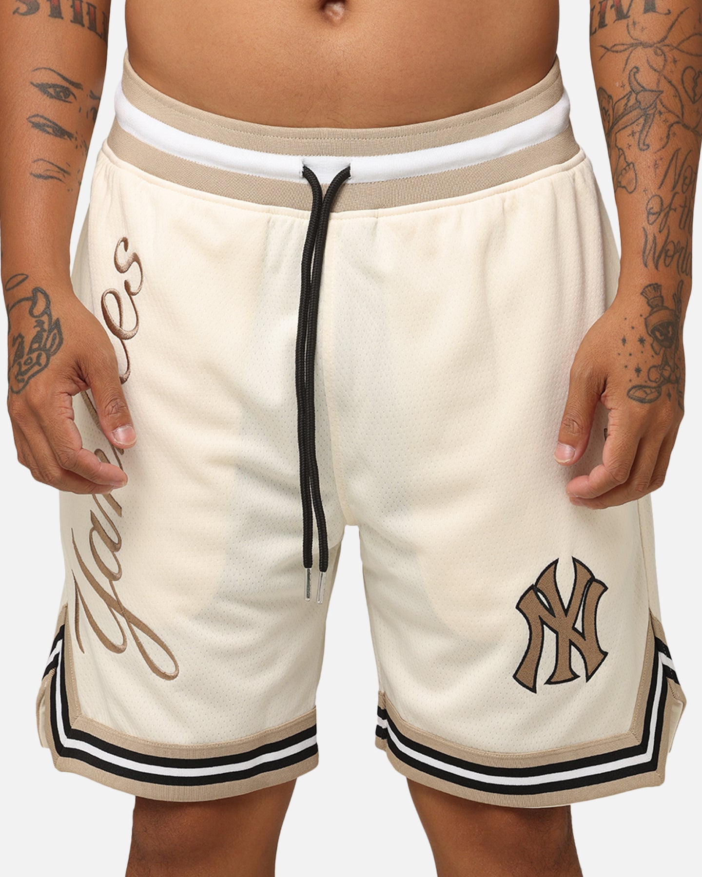 New Era New York Yankees Mesh Shorts Light Beige | Culture Kings US