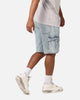 Saint Morta Denim Cargo Shorts Light Blue Denim
