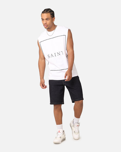 Saint Morta Essential Denim Shorts Raw Indigo