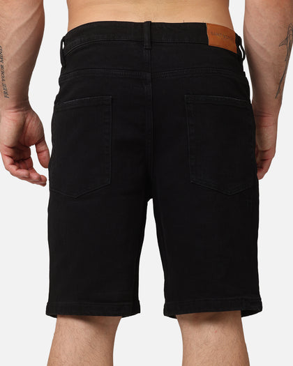 Saint Morta Essential Denim Shorts Washed Black
