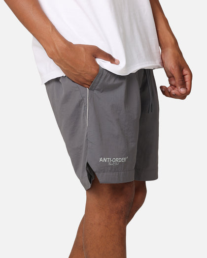 The Anti Order Track Club Nylon Shorts Grey/White