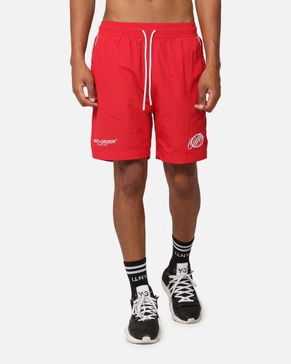 The Anti Order Track Club Nylon Shorts Red/White