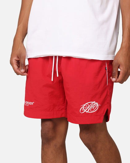 The Anti Order Track Club Nylon Shorts Red/White