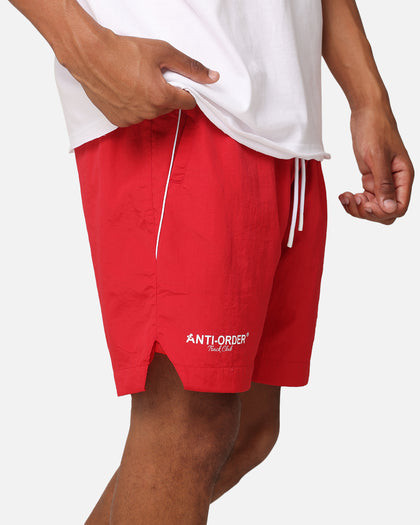 The Anti Order Track Club Nylon Shorts Red/White
