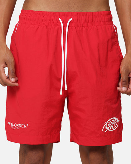 The Anti Order Track Club Nylon Shorts Red/White