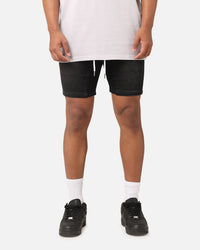 Saint Morta Correr Denim Shorts Washed Black