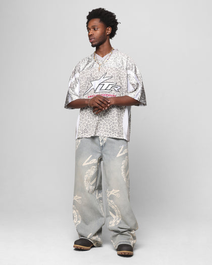 Loiter Peace Baggy Jeans Light Blue