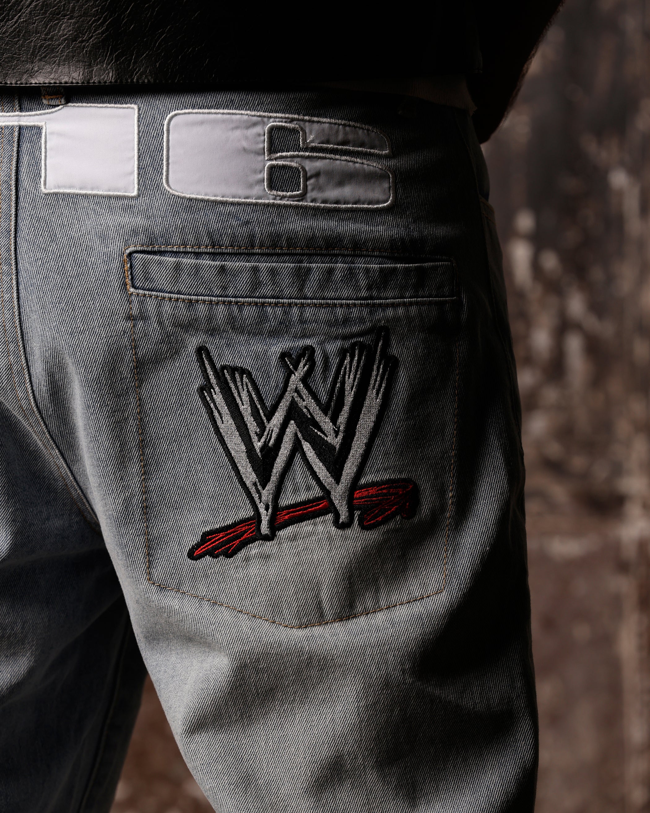 Loiter X WWE Stone Cold Washed Jeans Vintage Blue Wash | Culture