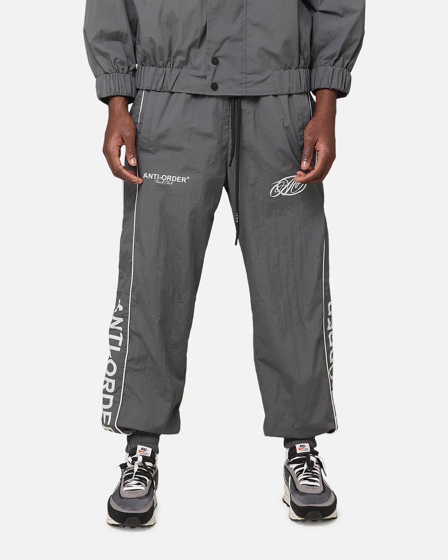 The Anti Order Track Club Nylon Jogger Dark Grey/Grey | Culture