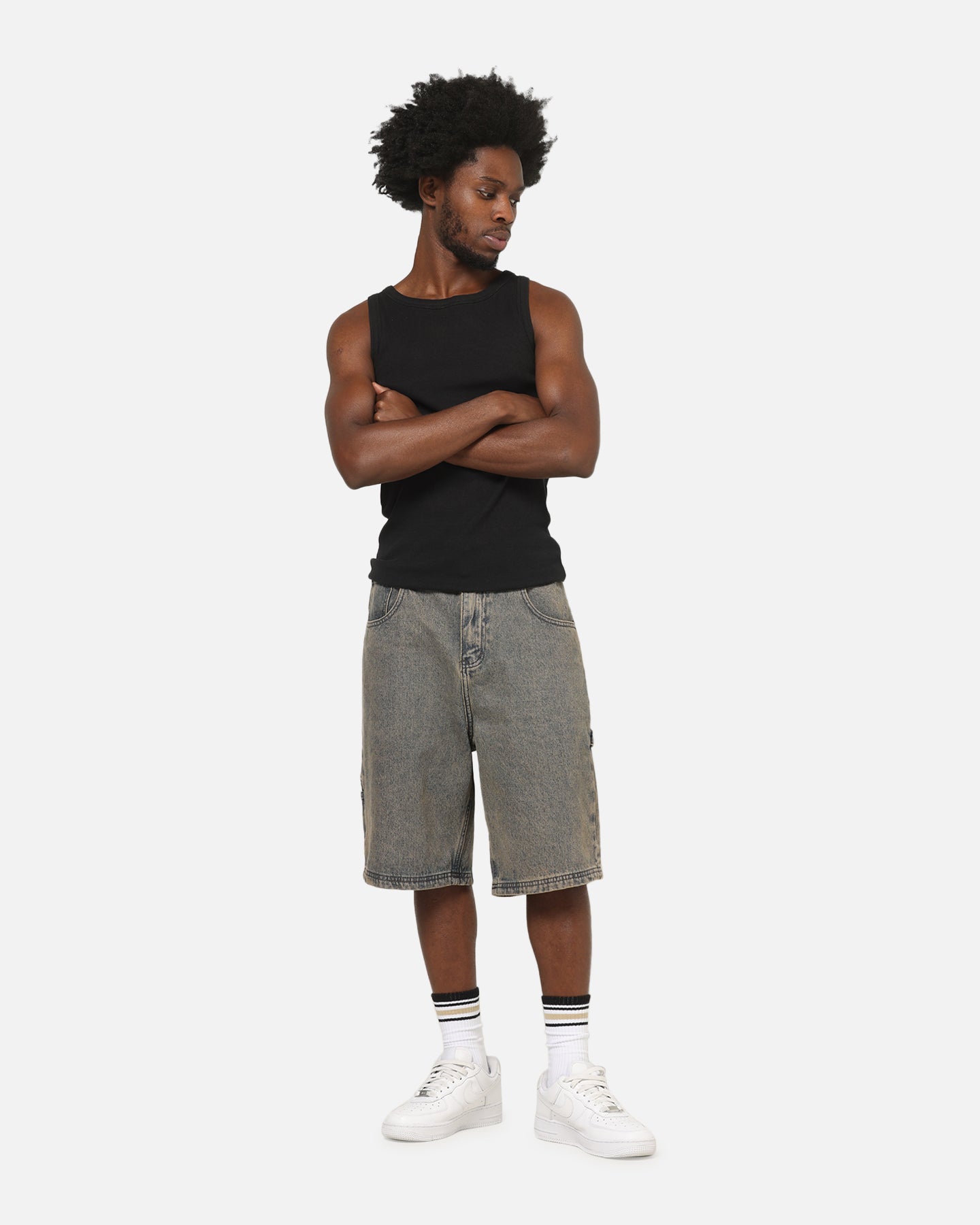 Carre Carpenter Jorts Washed Grey | Culture Kings US