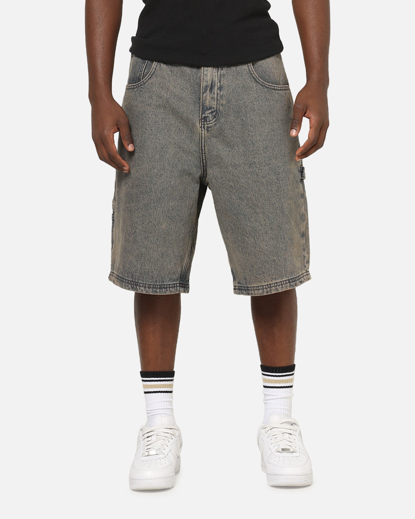 Carre Carpenter Jorts Washed Grey | Culture Kings US
