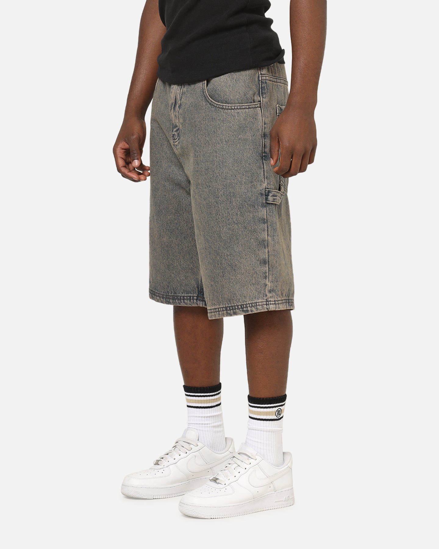 Carre Carpenter Jorts Washed Grey | Culture Kings US